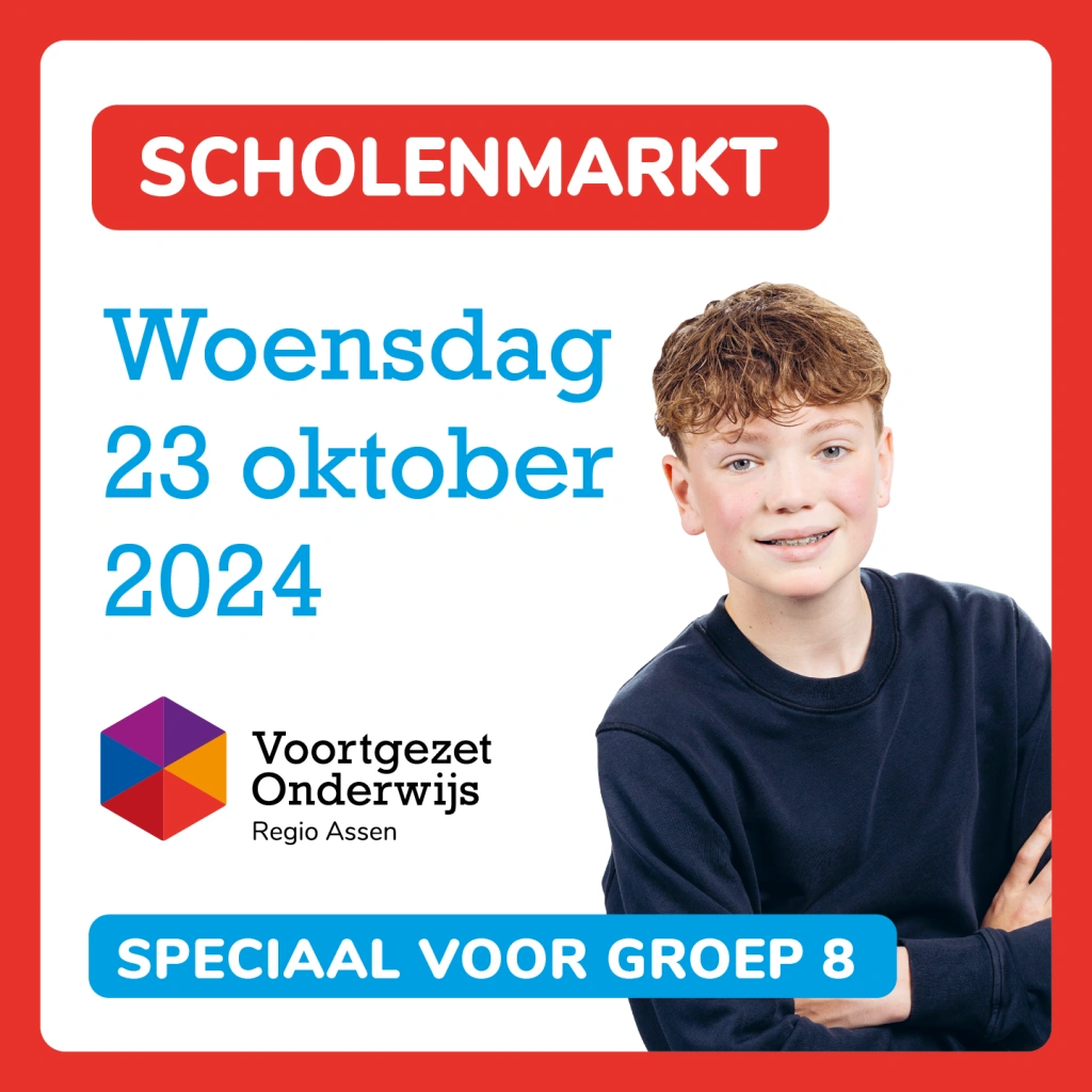 Scholenmarkt woensdag 23 oktober 2024